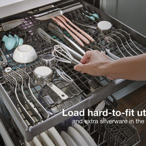 Whirlpool® 24” Stainless Steel Dishwasher with AI Intelligent Wash - 47 dBA WDTA50SAKV