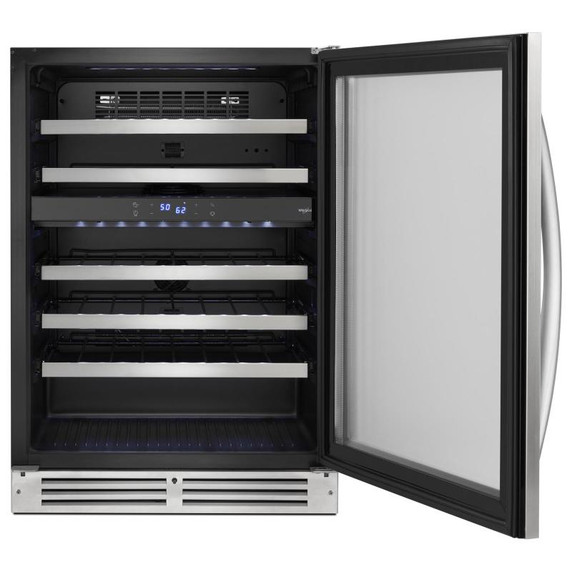 Whirlpool® 24” Wide Undercounter Wine Center-46 Bottles WUW55X24HS