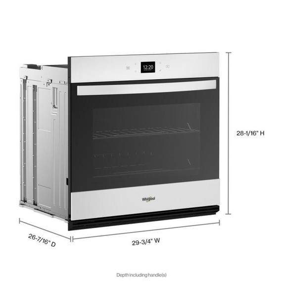 Whirlpool® 5.0 Cu. Ft. Single Wall Oven with Air Fry When Connected WOES5030LW