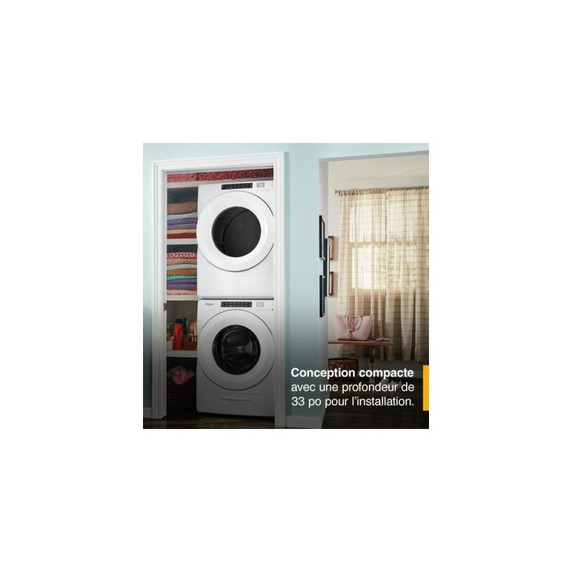Whirlpool® 5.0 cu.ft I.E.C. Closet-Depth Front Load Washer with Intuitive Controls WFW560CHW