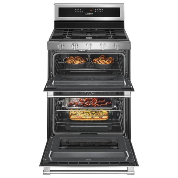 Maytag® 30-INCH WIDE DOUBLE OVEN GAS RANGE WITH TRUE CONVECTION - 6.0 CU. FT. MGT8800FZ