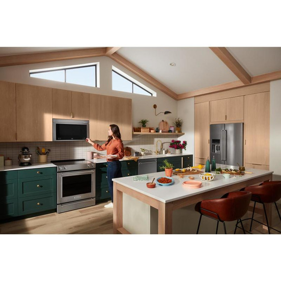 Kitchenaid® Multifunction Flush Mount Over-the-Range Microwave Oven with Infrared Sensor Modes YKMMF730PPS
