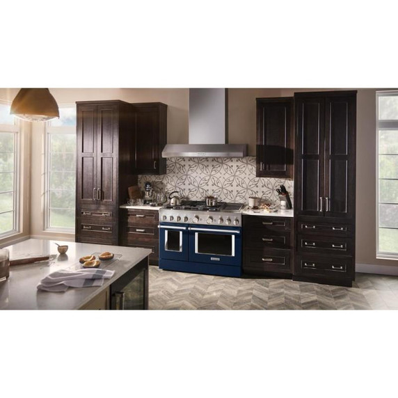 Kitchenaid® 48'' 585 or 1170 CFM Motor Class Commercial-Style Wall-Mount Canopy Range Hood KVWC958KSS