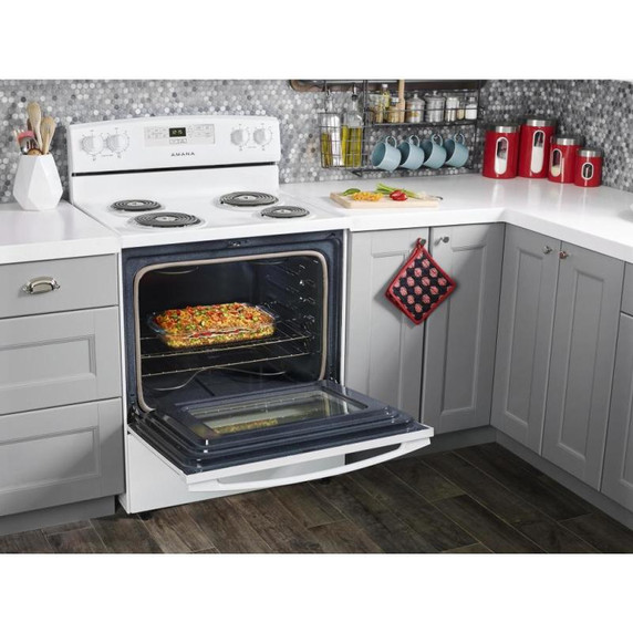 30-inch Amana® Electric Range with Bake Assist Temps YACR4303MFW