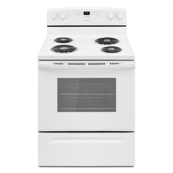 30-inch Amana® Electric Range with Bake Assist Temps YACR4303MFW