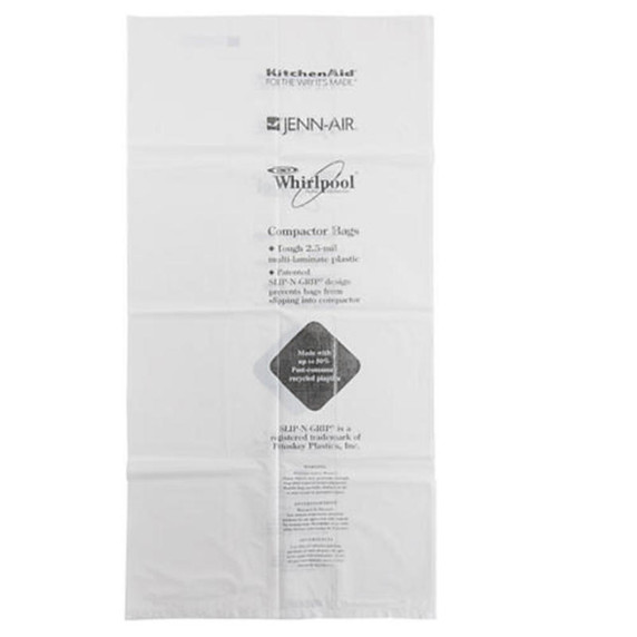 15 Pack-Plastic Compactor Bags-15" Models W10165295RP