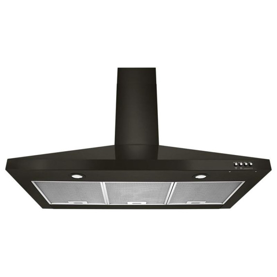 Whirlpool® 30" Contemporary Black Stainless Wall Mount Range Hood WVW53UC0HV