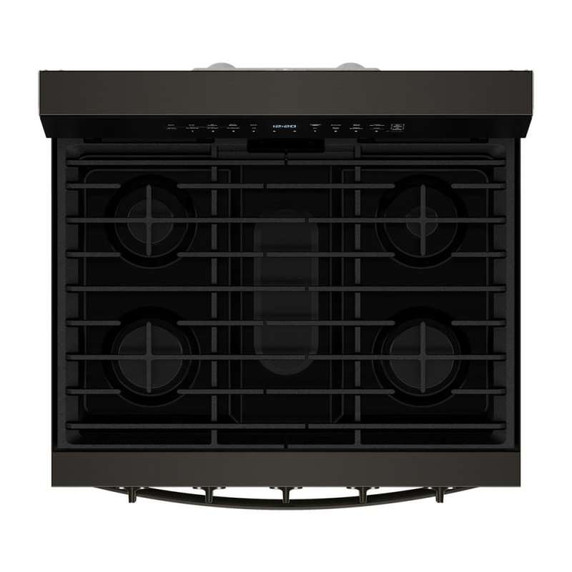 Whirlpool® 30-inch Smart Gas Range with Air Cooking Technology, Steam/Self Cleaning, Rapid Preheat 5.3 CuFt Capacity WFGS7530RV