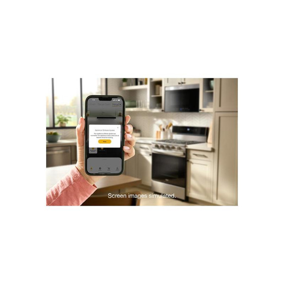 Whirlpool® 30-inch Smart Gas Range with Air Cooking Technology, Steam/Self Cleaning, Rapid Preheat 5.3 CuFt Capacity WFGS7530RV