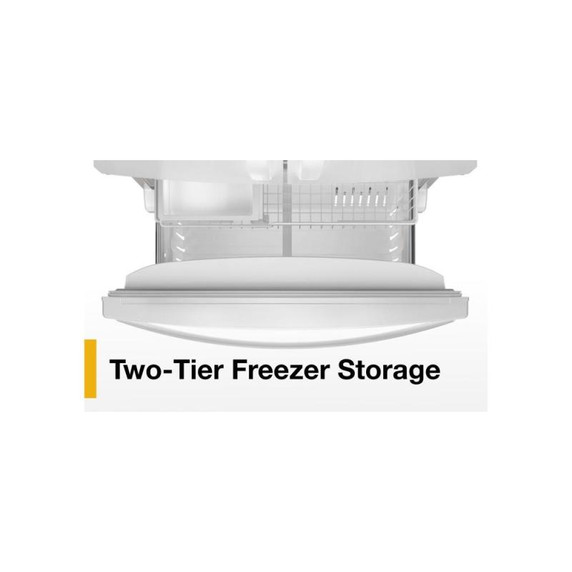 Whirlpool® 36-Inch Wide Counter-Depth French Door Bottom Mount Refrigerator - 20 cu. ft. WRFC2036RW