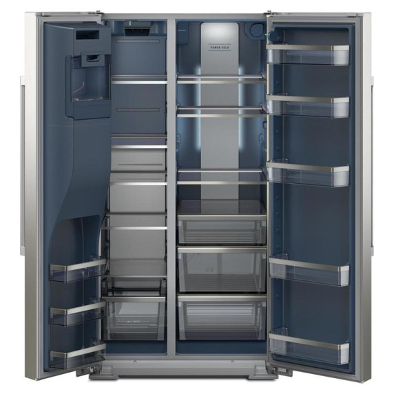 Maytag® 36-inch Wide Counter-Depth Side-by-Side Refrigerator with Arctic Blue Interior - 20.8 Cu. Ft. MRSC6636RZ