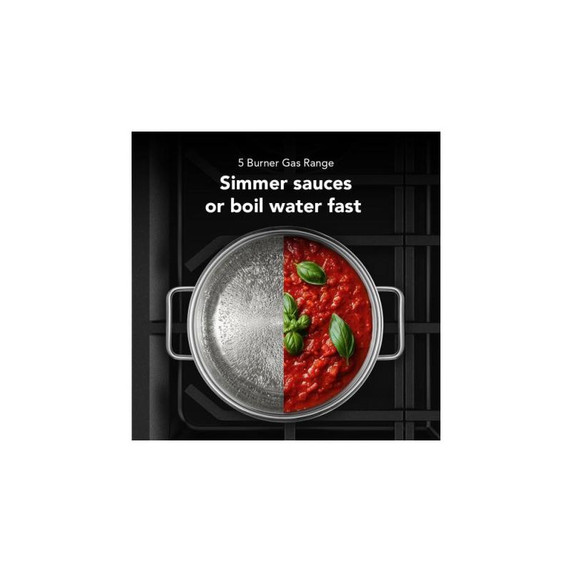 Kitchenaid® 5.0 Cu. Ft. Smart Slide-in Gas Range with Convection Cooking Modes KSGS330SPS