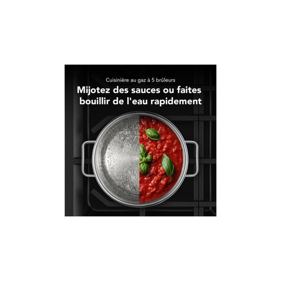 Kitchenaid® 5.0 Cu. Ft. Smart Freestanding Gas Range with Convection Cooking Modes KFGS530SPS