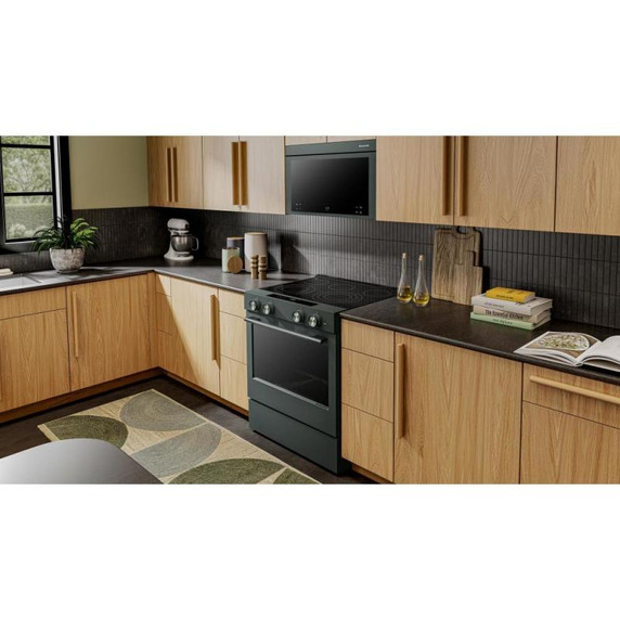 Kitchenaid® 5.3 Cu. Ft. Slide-in Electric Range with Two Even-Heat™ Hyper Elements and Convection Cooking Modes YKSES530SJP