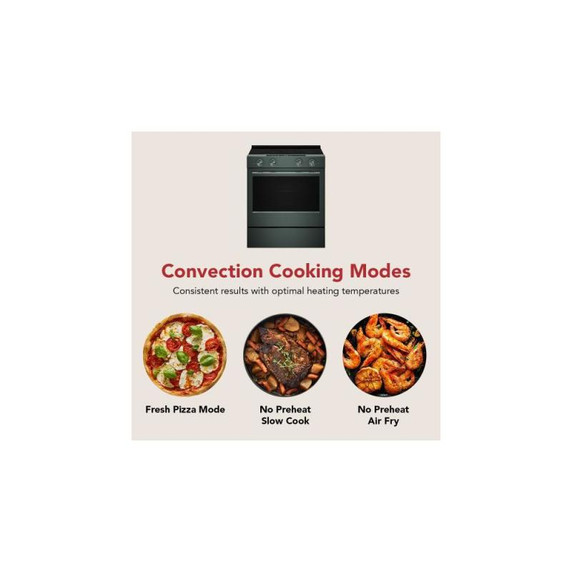 Kitchenaid® 5.3 Cu. Ft. Slide-in Electric Range with Two Even-Heat™ Hyper Elements and Convection Cooking Modes YKSES530SJP