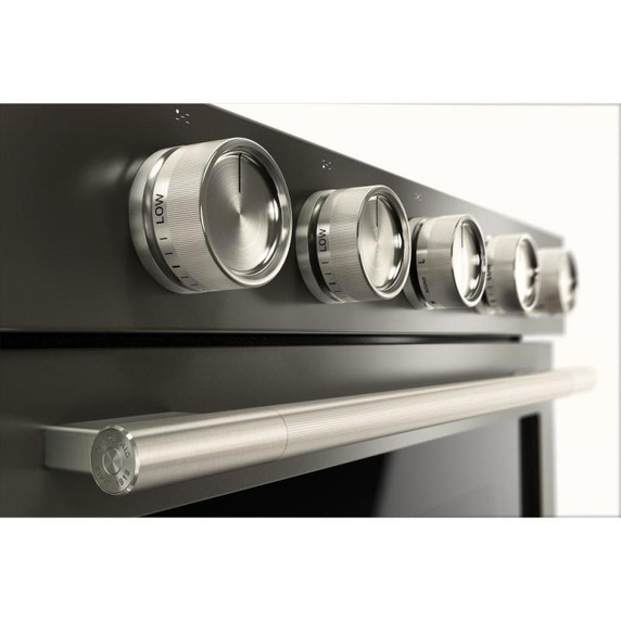 Kitchenaid® 5.0 Cu. Ft. Smart Slide-in Gas Range with Convection Cooking Modes and 2-in-1 Burner KSGS530SBE