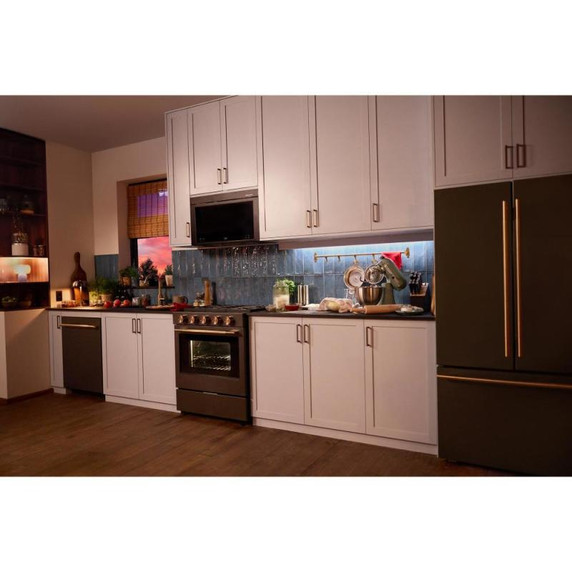 Kitchenaid® 5.0 Cu. Ft. Smart Slide-in Gas Range with Convection Cooking Modes and 2-in-1 Burner KSGS530SBE