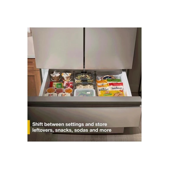 Whirlpool® 30 Cu. Ft. Family-Sized Capacity French door refrigerator with Flexible Tempearture Drawer WRMF3336SW