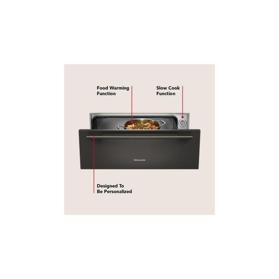 Kitchenaid® 30" Slow Cook Warming Drawer KWES730SBE
