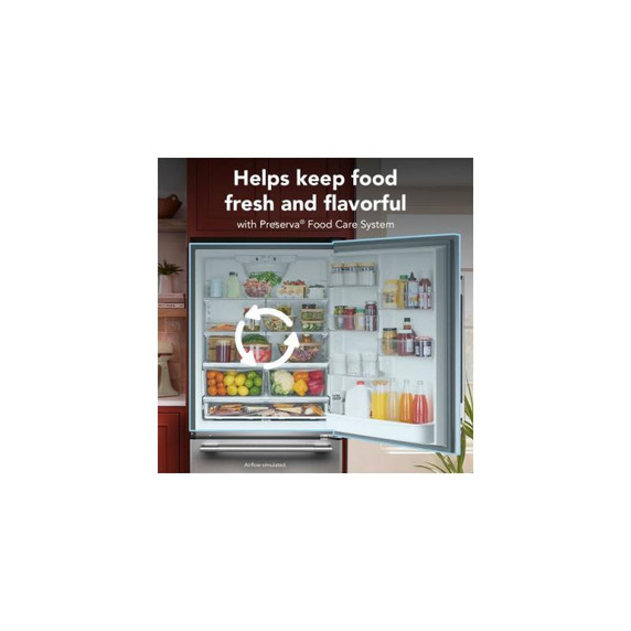 Kitchenaid® 22 Cu. Ft. 33-Inch Standard-Depth Bottom Mount Refrigerator with Right Door Swing KRBR133SPS