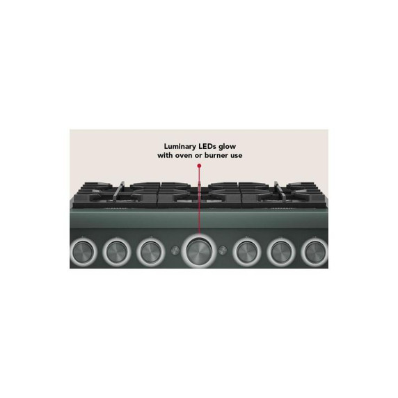 KitchenAid® 36-Inch 6 Burner Commercial-Style Dual Fuel Range with No Preheat Air Fry Mode KFDS936SJP