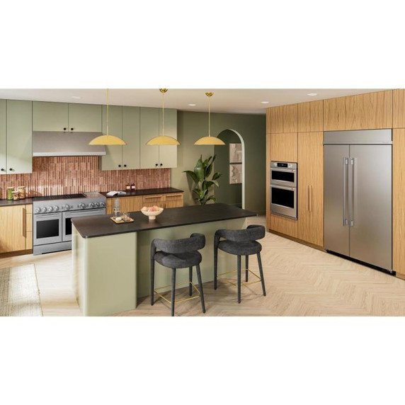 KitchenAid® 48-Inch 6-Element Induction Freestanding Commercial-Style Range with Griddle KFID948SSS