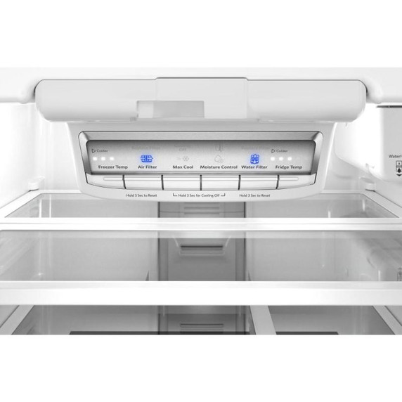 Kitchenaid® 20 cu. Ft. 30-Inch Width Standard Depth French Door Refrigerator with PrintShield® Finish and Interior Dispense KRFF330SPS