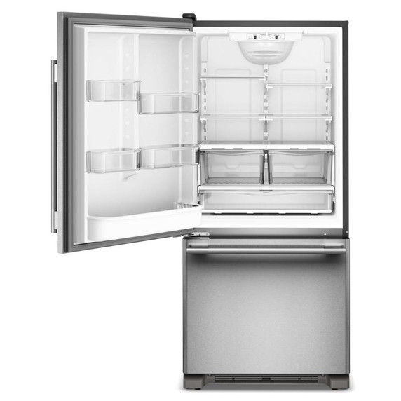 Kitchenaid® 19 Cu. Ft. 30-Inch Standard-Depth Bottom Mount Refrigerator with Left Door Swing KRBL130SPS