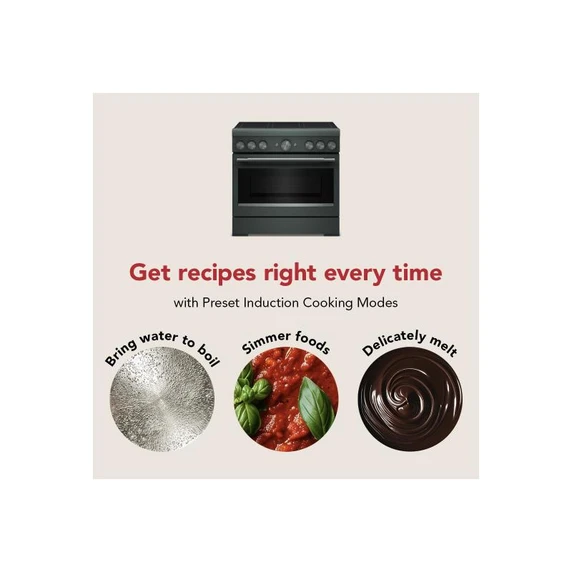Kitchenaid® 36-Inch 6-Element Induction Freestanding Commercial-Style Range with Air Fry KFIS936SJP