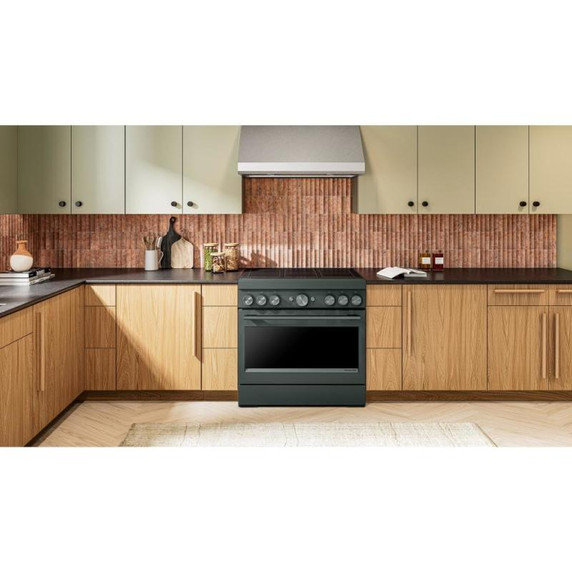 Kitchenaid® 36-Inch 6-Element Induction Freestanding Commercial-Style Range with Air Fry KFIS936SJP