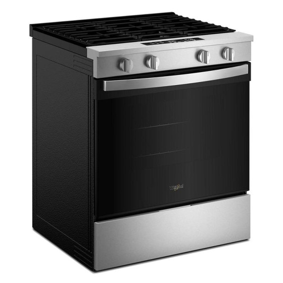 Whirlpool® 30-inch Gas Smart Range with No Preheat Mode and Steam Clean WSGS3330TS