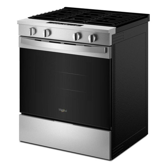 Whirlpool® 30-inch Gas Smart Range with Fan Convection Air Cooking Technology and Steam Clean WSGS4530TZ