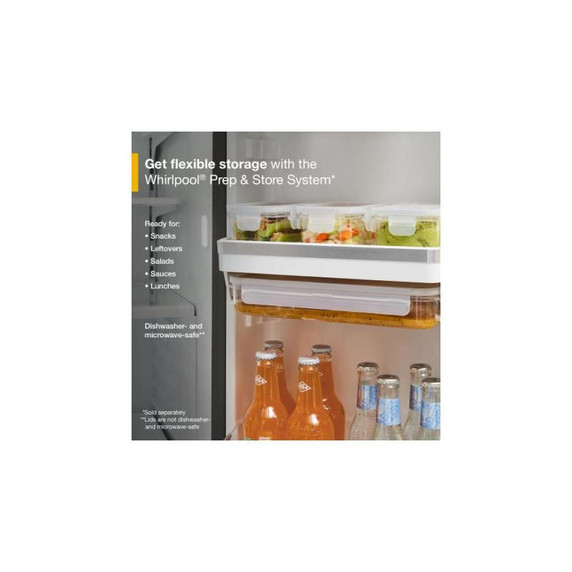 Whirlpool® 36-inch Wide True Counter Depth 3-Door French Door Refrigerator - 23.4 cu. ft. WRFC5236RZ
