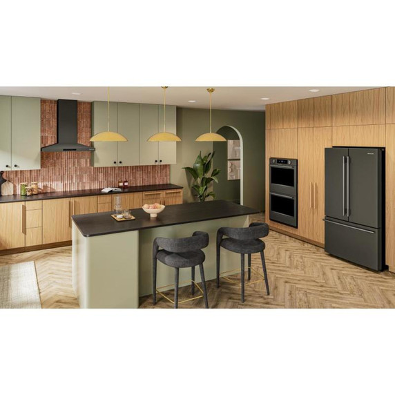 Kitchenaid® 30-inch Smart Electric Double Wall Oven with Intelligent Cooking Camera - Black Ore KOED930SBE