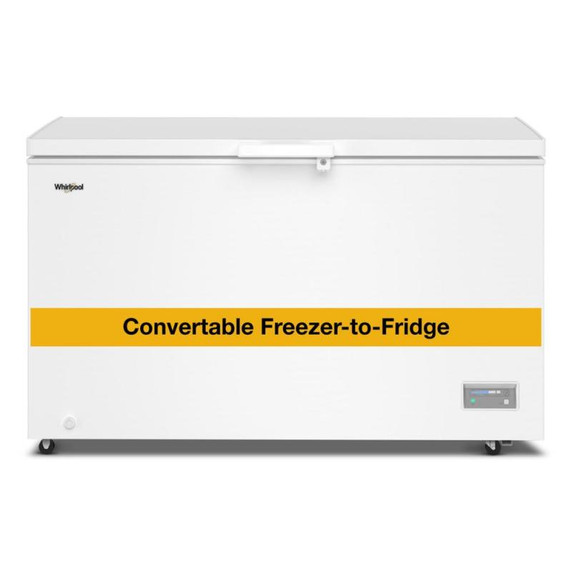 Whirlpool® 16 Cu. Ft. Convertible Chest Freezer with 3 Storage Baskets WZCC5516TW