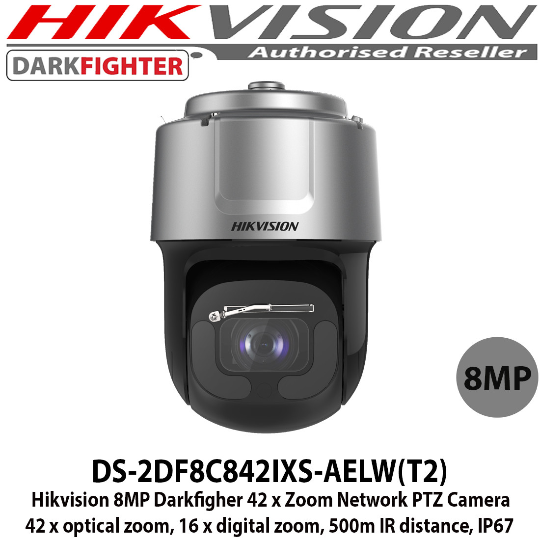 Hikvision DS-2DF8C842IXS-AELW (T2) 8MP 7.5 - 315mm Lens 42 x