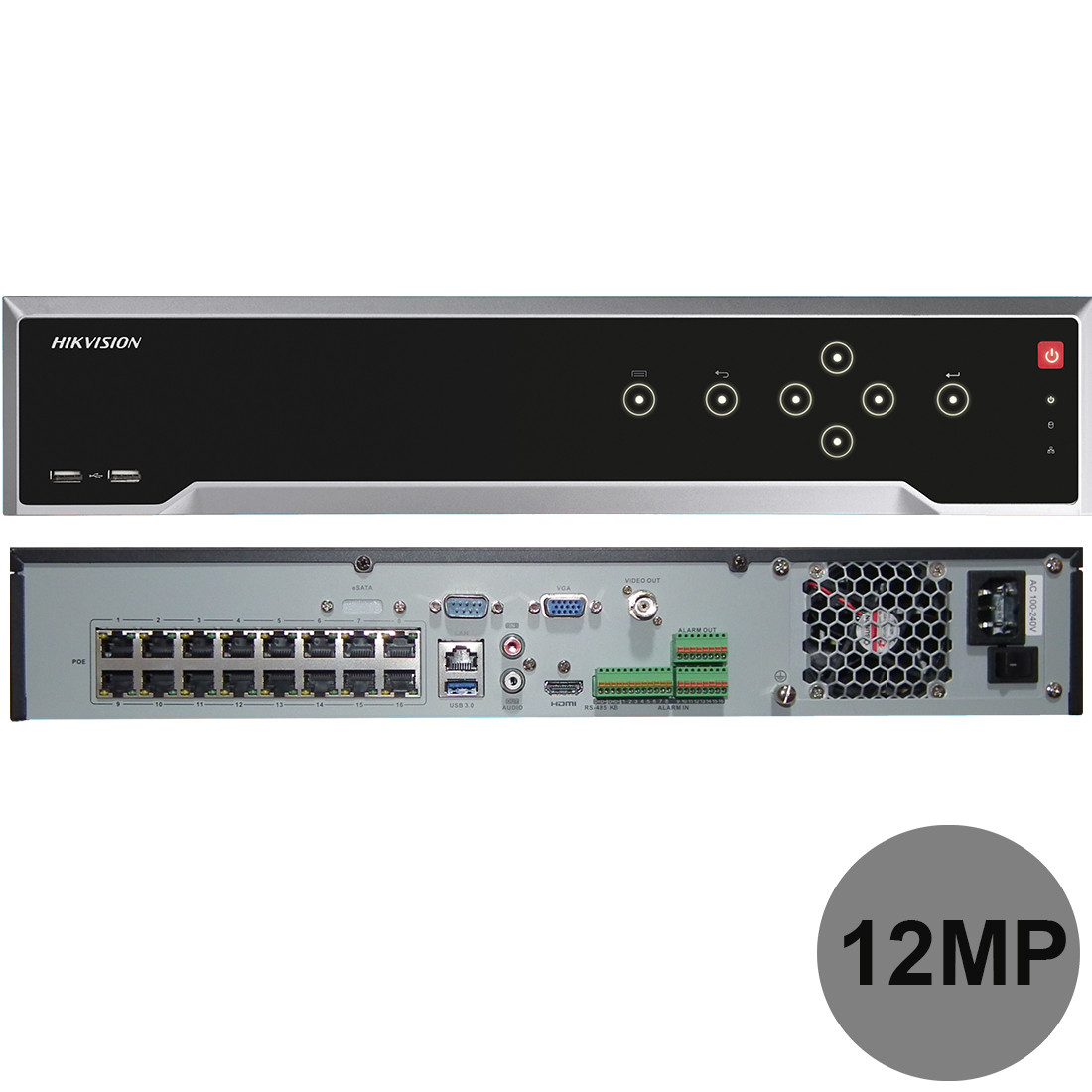 Hikvision 16 Channel NVR DS-7716NI-I4/16P 12MP 16 Channel 16 PoE