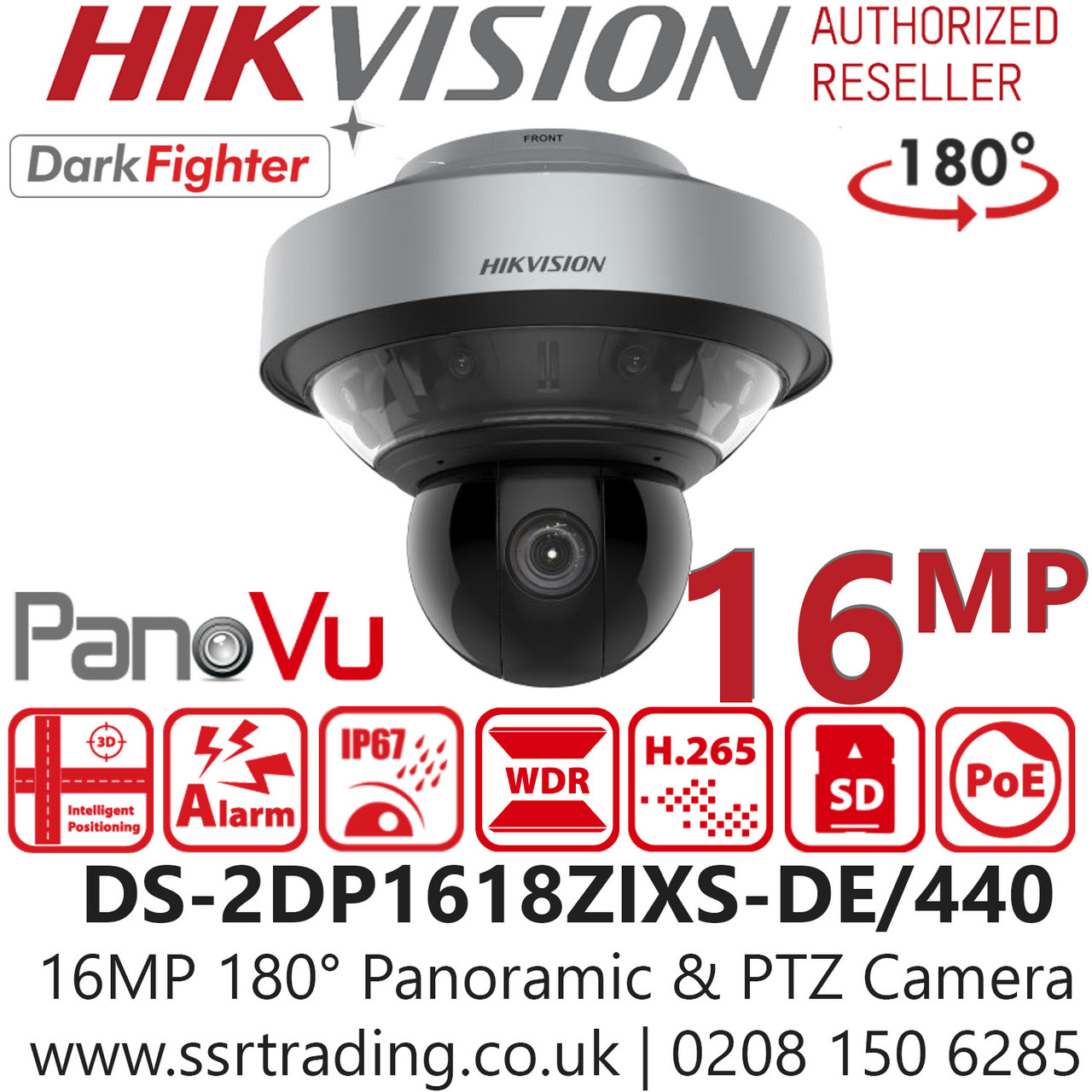 HIkvision 16MP 180° Panoramic & PTZ Camera with 40x Optical Zoom