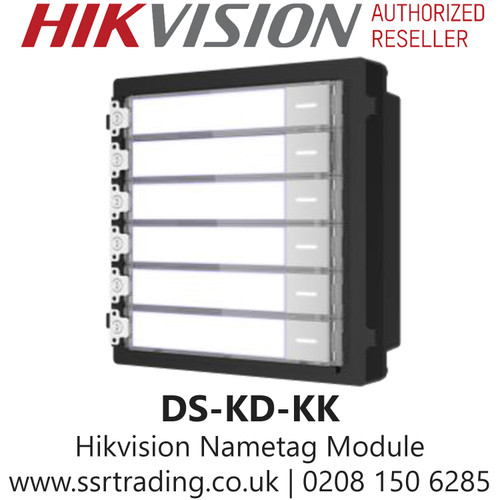  Hikvision DS-KD-KK Video Intercom Nametag Modular