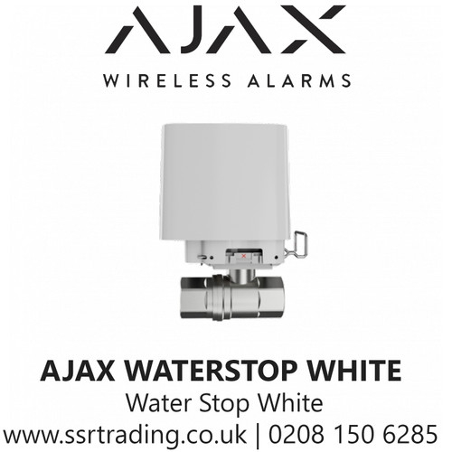 Ajax WaterStop Is Equipped With A Powerful Actuator, The System Monitors The Facility 24/7, Giving Complete Peace Of Mind That The Property Is Protected - WaterStop White