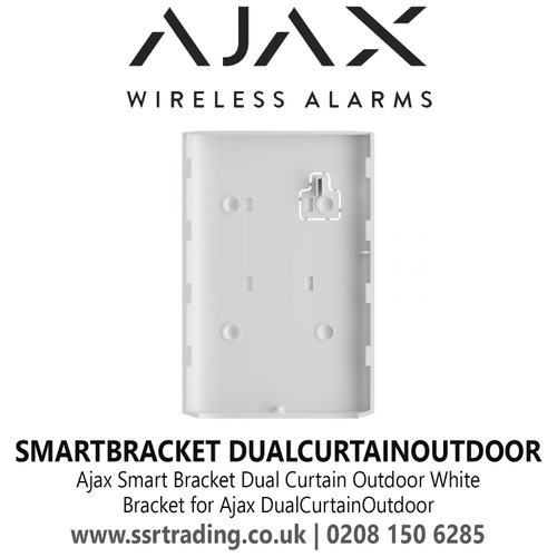Ajax Replacement Bracket For DualCurtain OutdoorWhite, SmartBracket Easily Quick Set Up - SmartBracket Dual CurtainOutdoor