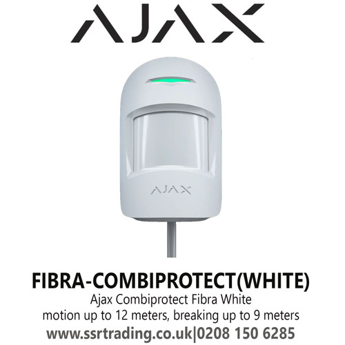 AJAX Wired Indoor Motion & Glass Break Detector  (FIBRA COMBIPROTECT(WHITE))