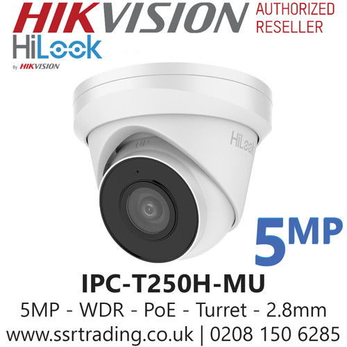Hilook - 5MP Turret IP Camera - IPC-T250H-MU(2.8mm)(C)