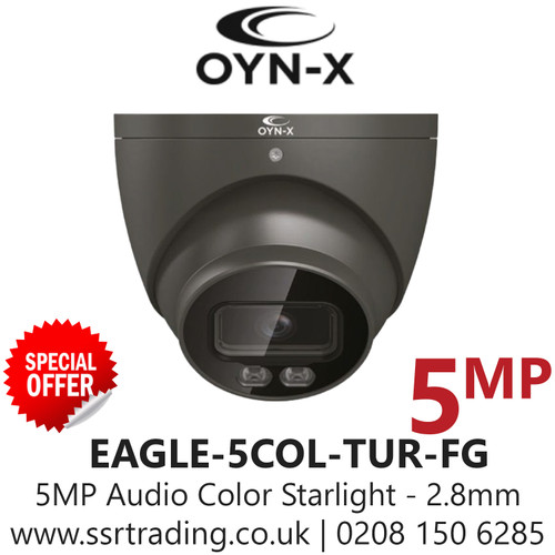 OYN-X 5MP Audio Color Starlight Turret Camera - EAGLE-5COL-TUR-FG (2.8mm)