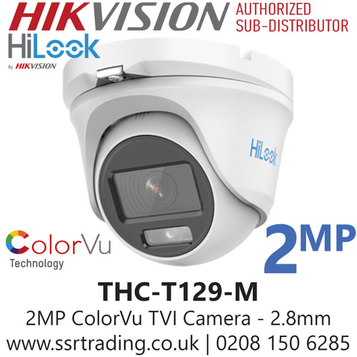 Hilook 2MP 1080P ColorVu TVI Camera - THC-T129-M(2.8mm)