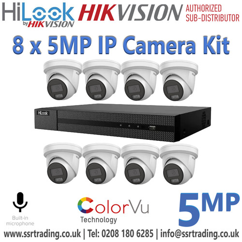 HiLook NVR Kit - Complete NVR System - CCTV Camera IP Kit - Complete CCTV PoE Kit - CCTV Surveillance Kit - CCTV Security Kit - CCTV Camera System - 4 Camera CCTV Kit - 8 Camera CCTV Kit - 16 Camera CCTV Kit 