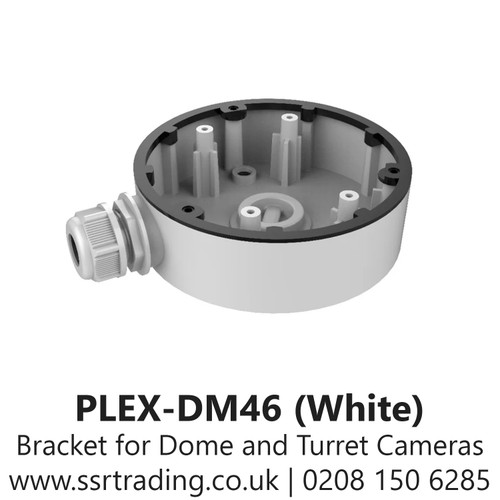 Bracket for Dome and Turret Camera - DM-46W - PLEX-DM46 Back Box  (White)