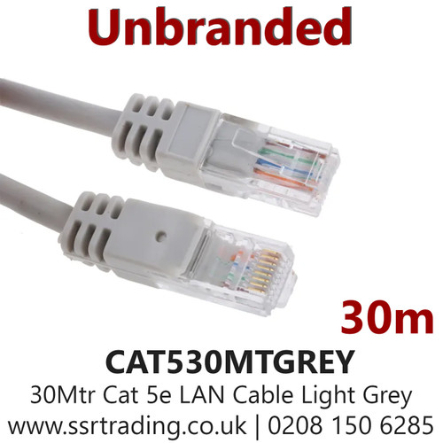 CABLAN CAT5E 30m CAT5 Light Grey Aluminum Magnesium Wire 20m
