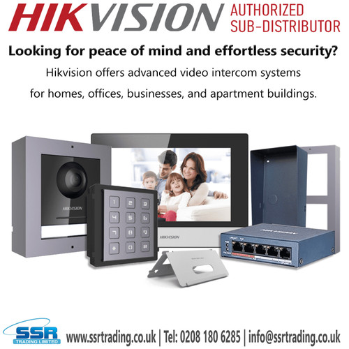 Hikvision IP PoE intercom kit - Hikvision IP Video intercom system - Hikvision PoE intercom kit - Power over Ethernet intercom - Hikvision PoE video intercom - Hikvision PoE entry control