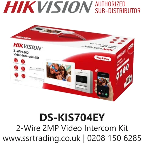 Hikvision 2MP 2 Wire Video Intercom HD Kit - DS-KIS704EY